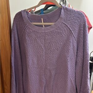 Free People Cozy Purple Sweater
